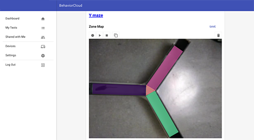 Y maze zones